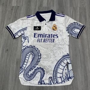 Real Madrid Dragon Blanco - Manga Corta