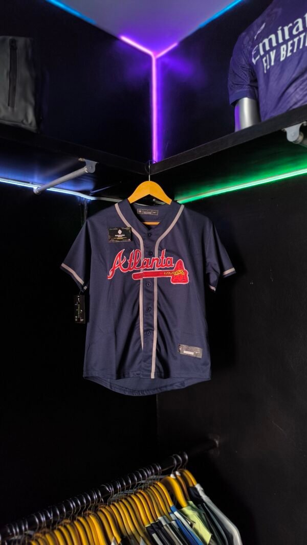 Jersey - Atlanta Braves Azul Marino ( MLB )
