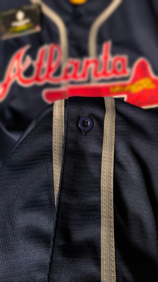 Jersey - Atlanta Braves Azul Marino ( MLB ) - Imagen 3