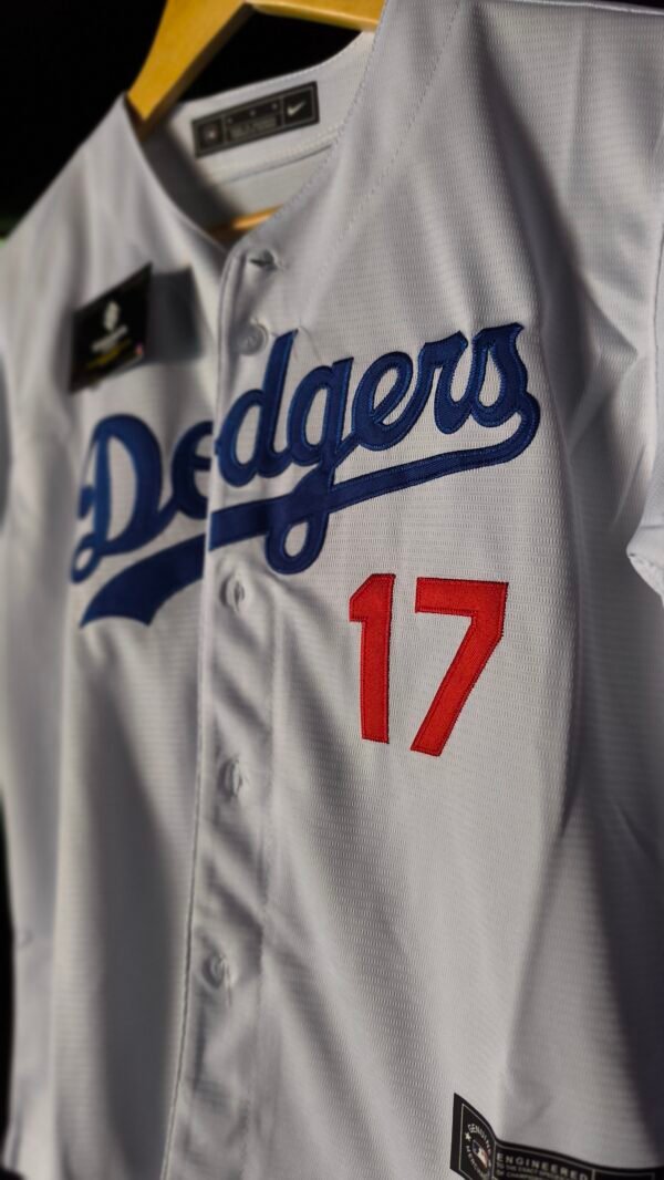 Jersey - Dodgers Blanca ( MLB ) - Imagen 4