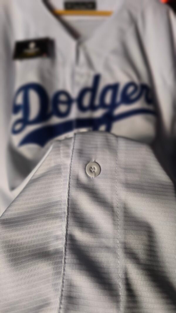 Jersey - Dodgers Blanca ( MLB ) - Imagen 3