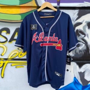 Jersey - Atlanta Braves Azul Marino ( MLB )