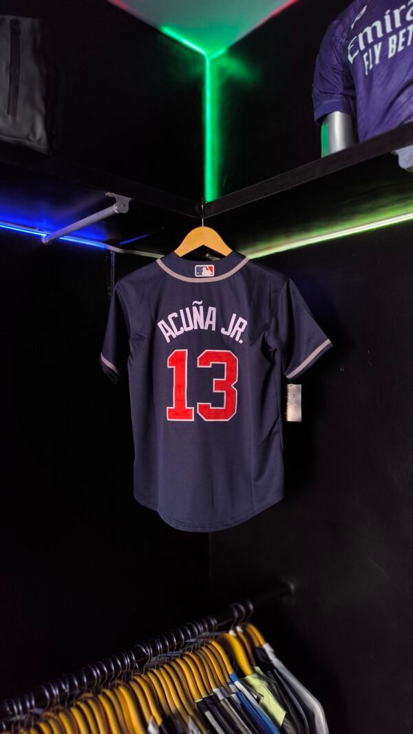 Jersey - Atlanta Braves Azul Marino ( MLB ) - Imagen 4