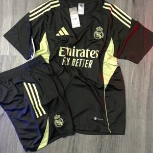 Real Madrid - Kit Entrenamiento con manga verde oscuro
