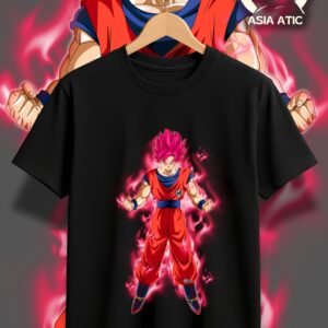 Franela - Goku rojo Negra