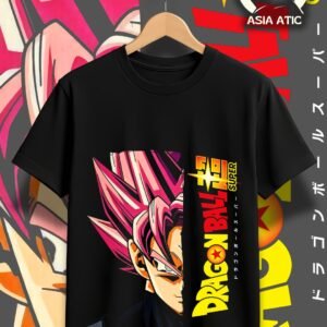 Franela - Goku Rosa Negra